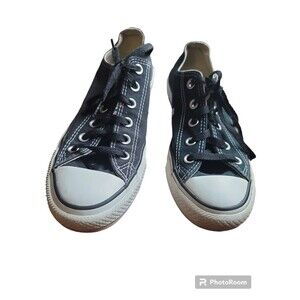 Converse Chuck Taylor All Star  Black Shoes Woman's Size 6 Or Men's 4 Tie